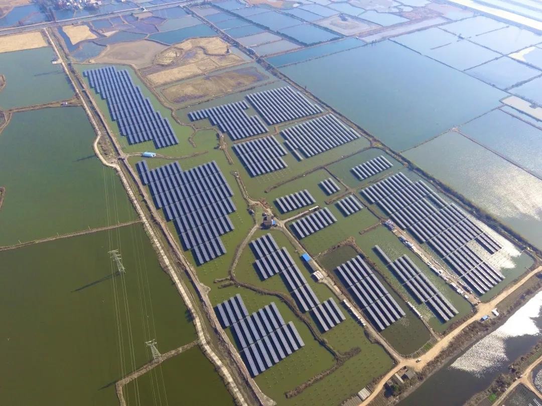 A Fishery-solar Masterpiece in the Watery Town - www.EVO.com's 110 MW PV Project in Tongling, Anhui Province Successfully Connected to the Grid for Power Generation